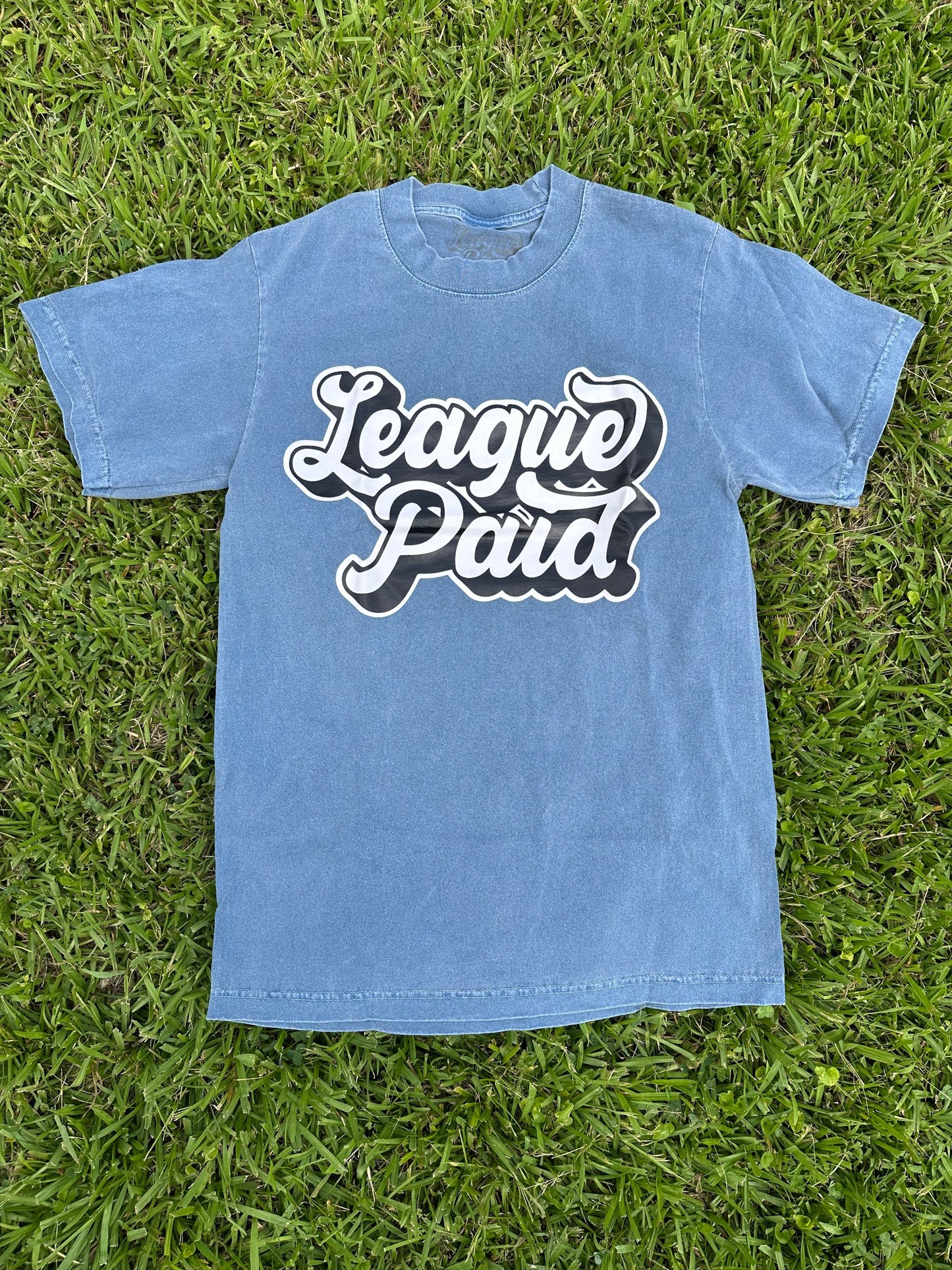 League Paid Print Blue T-Shirt