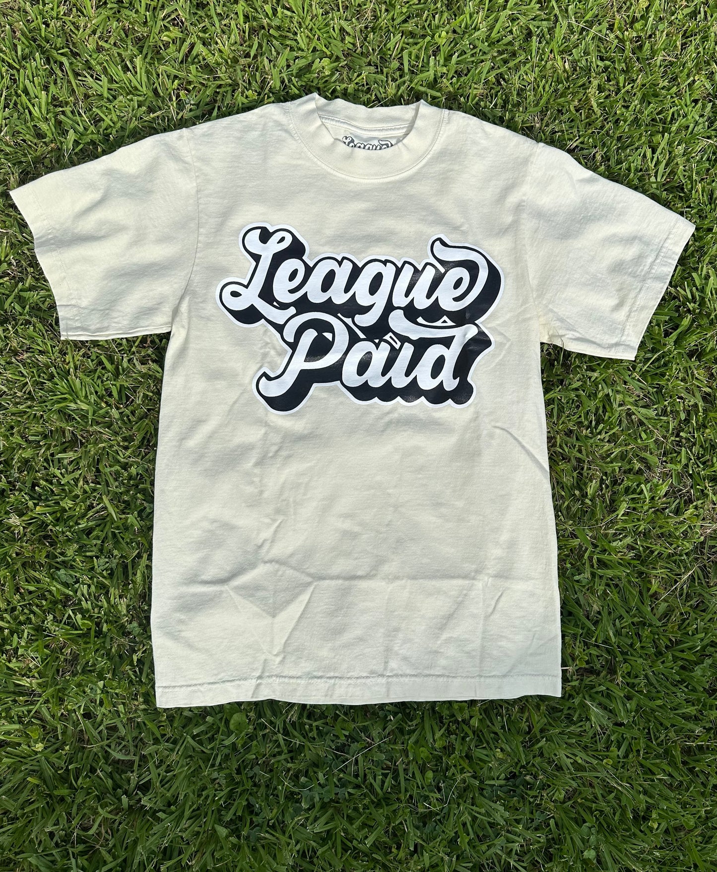 League Paid Print White T-Shirt