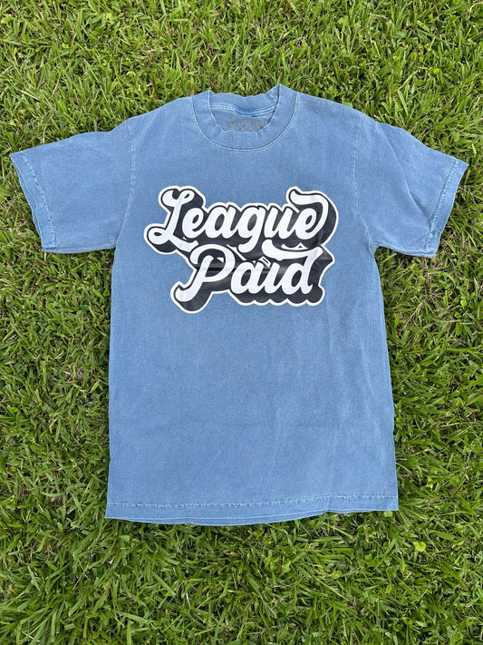 League Paid Print Blue T-Shirt