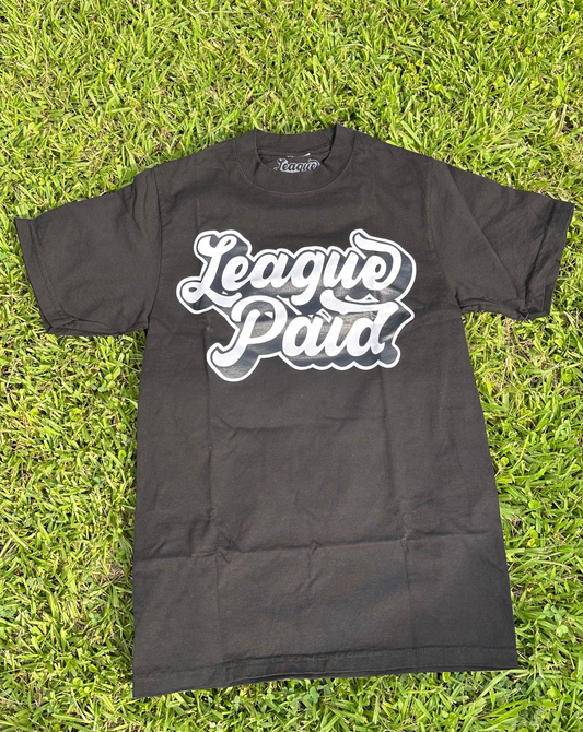 League Paid Print Black T-Shirt